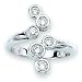 Jewelry : 10K White Gold 1/4 ct. Diamond Right Hand Ring