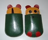 Kiehl Children's Mouse Green, Yellow, Red Combo Leather Manicure Set- 4 Tools