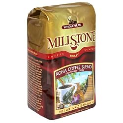 Millstone Kona Blend Whole Bean Coffee, 12-Ounce Packages (Pack of 2)