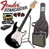 Fender® Starcaster EG Black Complete Electric Guitar Pack