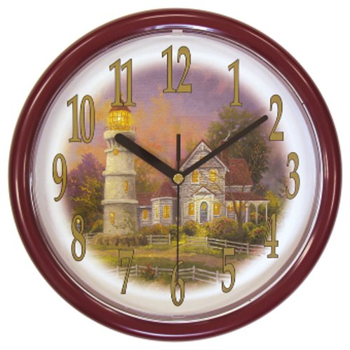 Thomas Kinkade 10-Inch Victorian Wall Clock