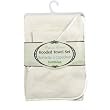 Bumkins Organic Cotton Hooded Towel Set - Cream Satin Trim