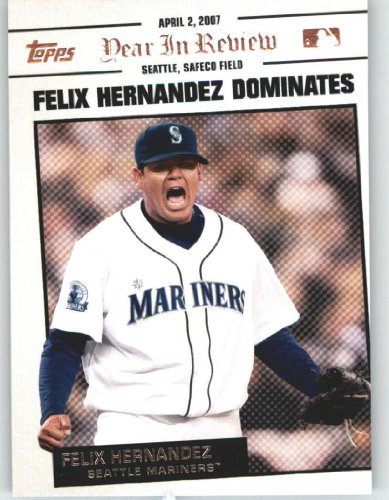 2008 Topps Year in Review #YR2 Felix Hernandez - Seattle Mariners (Baseball Cards)