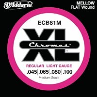 D'Addario ECB81M Chromes Bass Guitar Strings, Medium Scale, Long Scale