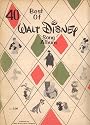 40 Best of Walt Disney's Song Album (Piano-Vocal Score with Chord Symbols and Ukelele Rubrics)