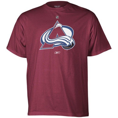 NHL Men's Colorado Avalanche Primary Logo T-Shirt (Burgundy, Small)