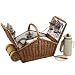Huntsman Picnic Basket for Four with Blanket London Picnic At Ascot