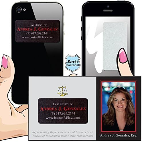 DigiClean Xtra A series Screen Cleaner Sticker - Anti-Microbial Microfiber - Lot of 1000 Promotional Giveaways - Custom Printed Full Color / Bleed Wipe & Marketing Card