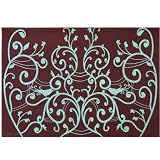 Labyrinth Placemat & Napkin - Placemat, Chestnut (19 x 13)