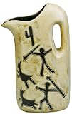 32 Oz. MARA Collectible Stoneware WATER PITCHER Carafe PETROGLYPHS DESIGN