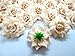 (100) Silk Cream Roses Flower Head - 1.75