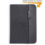 Kindle Keyboard Lighted Leather Cover, Black