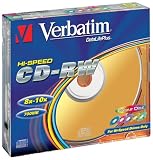 Produkt-Bild: Verbatim CD-RW Hi Speed farbige 8x-12x 700MB farbige CD-RW Rohlinge im Jewel Case 5er-Pack