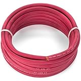 2 AWG Premium Extra Flexible Welding Cable 600 VOLT - RED - 25 FEET - EWCS Spec - Made in the USA!