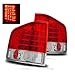 SPPC Red/Clear LED Tail Lights Assembly Set Chevy S-10 / G.M.C Sonoma - (Pair) Driver Left Passenger Right Side Replacement