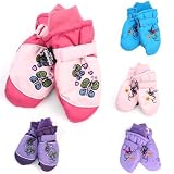 Toddler Girl's Thinsulate Lined Waterproof Ski Mitten (Fits Ages/Sizes 2-4)
