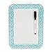 Locker Lookz Dry Erase Board and Bin Set 2015 Limited Edition - Bundle of 2 Items - (Aqua Blue Flower)