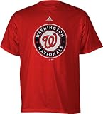 MLB Youth Washington Nationals Team Logo S/S Tee (Red, Small)