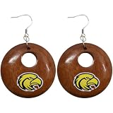 NCAA Dayna U Southern Miss Golden Eagles Round Wooden Earrings