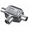 Hama Antennen-Verteiler (Koax-Kupplung, 2 Koax-Stecker) [Amazon Frustfreie Verpackung]