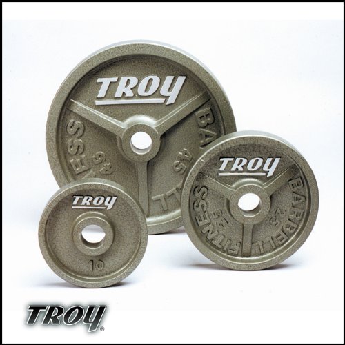 Troy Wide Flanged Olympic Weight Plates - 45 Pound - 1 Pair