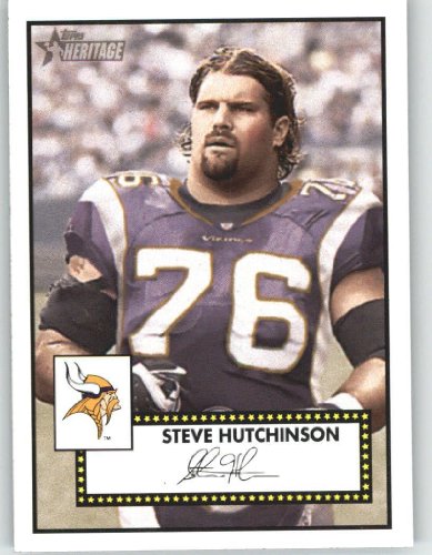 2006 Topps Heritage BLACK Back #33 Steve Hutchinson - Minnesota Vikings (Variation)(Football Cards)