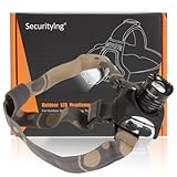 SecurityIng® Zoomable CREE XM-L T6 LED 1600Lm LED Rechargeable Li-Po Headlamp Headlight