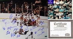1980 Miracle on Ice Team USA Signed 16x20