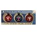 Philadelphia Phillies 3PK Glass Ornament