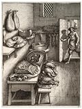 2.75 inch x 2 inch (7.5 x 5cm) Acrylic Fridge Magnet Wenceslaus Hollar - Town and country mouse