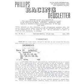 Phillips Racing Newsletter by