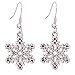 YAZILIND Snowflakes Shape Ear Wire Hook Dangle Earrings