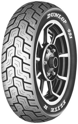 Dunlop K491 Elite II Raised White Letter Motorcycle Tire
