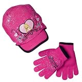 Girl's Disney Hannah Montana Knit Radar Hat and Gloves Set (7-14)