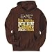 Hoodie Mens Brown " My Cairn Terrier is more intelligent than your Quantum Physics Teacher " Dogs XX-Large