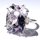 Cushion-cut Rose de France Cocktail Ring 10 Carats