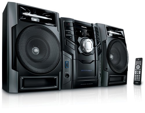 Philips FWM 197 Kompaktanlage (CD/MP3/WMA-Player, UKW-/MW-Tuner, 240 Watt, USB 2.0) schwarz