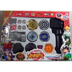 TOP-FLIGHT RAPIDITY - 4-er MEGA SET - Kreisel f�r Beyblade Metal Fusion Arena