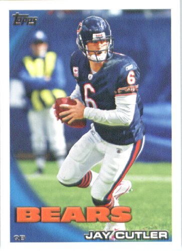 2010 Topps NFL Football Card # 266 Jay Cutler - Chicago Bears - NFL Trading Card in a Protective ScrewDown Case!
