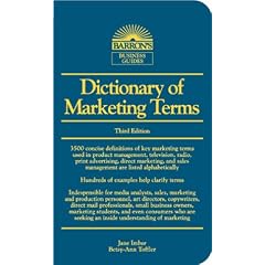 Dictionary of Marketing Terms (Barron's Business Guides)