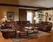 Aspen Full Top Grain 100% Leather Sofa Set Brown