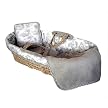 Tadpoles Toile Moses Basket 4-pc. Set- Sage