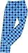 Adult Blue Argyle Cotton Jersey Novelty Print Pants