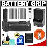Zeikos MB-D80 Vertical Multi-Power Battery Grip + 2 EN-EL3e Batteries & Charger + 8GB Card + Accessory Kit for Nikon D80 D90 Digital SLR Cameras