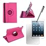 HDE� Hot Pink 360� Rotating Leather Case Cover for&hellip by HDE