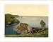 Boscastle view of coast from coast guards station Cornwall England, c. 1890s, (L) Library Image