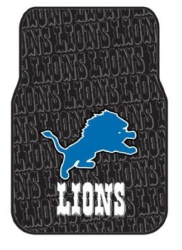 NFL Detroit Lions Two-Pack Front Car Floor Mat