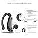 InzhiRui Wireless Bluetooth Noise Cancelling Earbuds Headset with Mic, Black