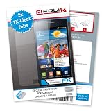 2 x atFoliX FX-Clear Ecran-Protecteur pour Samsung Galaxy S II (i9100) / S2 S-2 GT-I9100 - Ultra-clair et à revêtement dur! La plus haute qualité - Made in Germany!