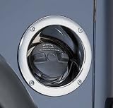 Rugged Ridge Stainless Steel Trim Accessories Gas Tank Covers, Lighting Accessories, & Misc. Jeep Wrangler 1997 to 2006 (TJ) Gas Tank Filler Cover- Chrome Plastic